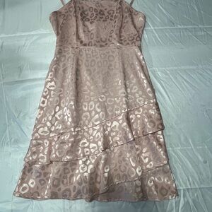 Pink Leopard Print Dress